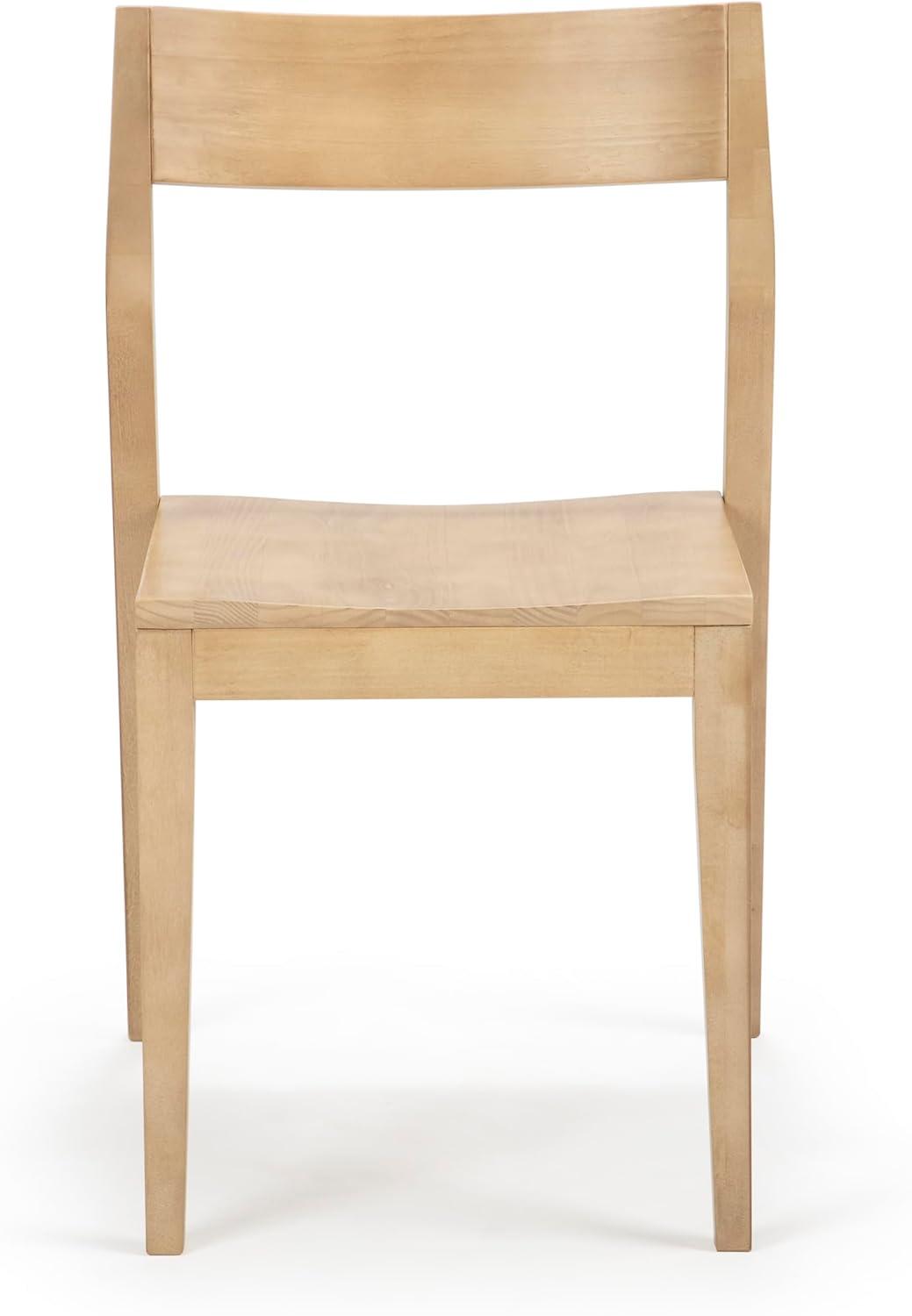 image:imagePlankBeam Modern Dining Chair Wooden Kitchen and Dining Room Chair Wood Chair for Office Living Room Blonde