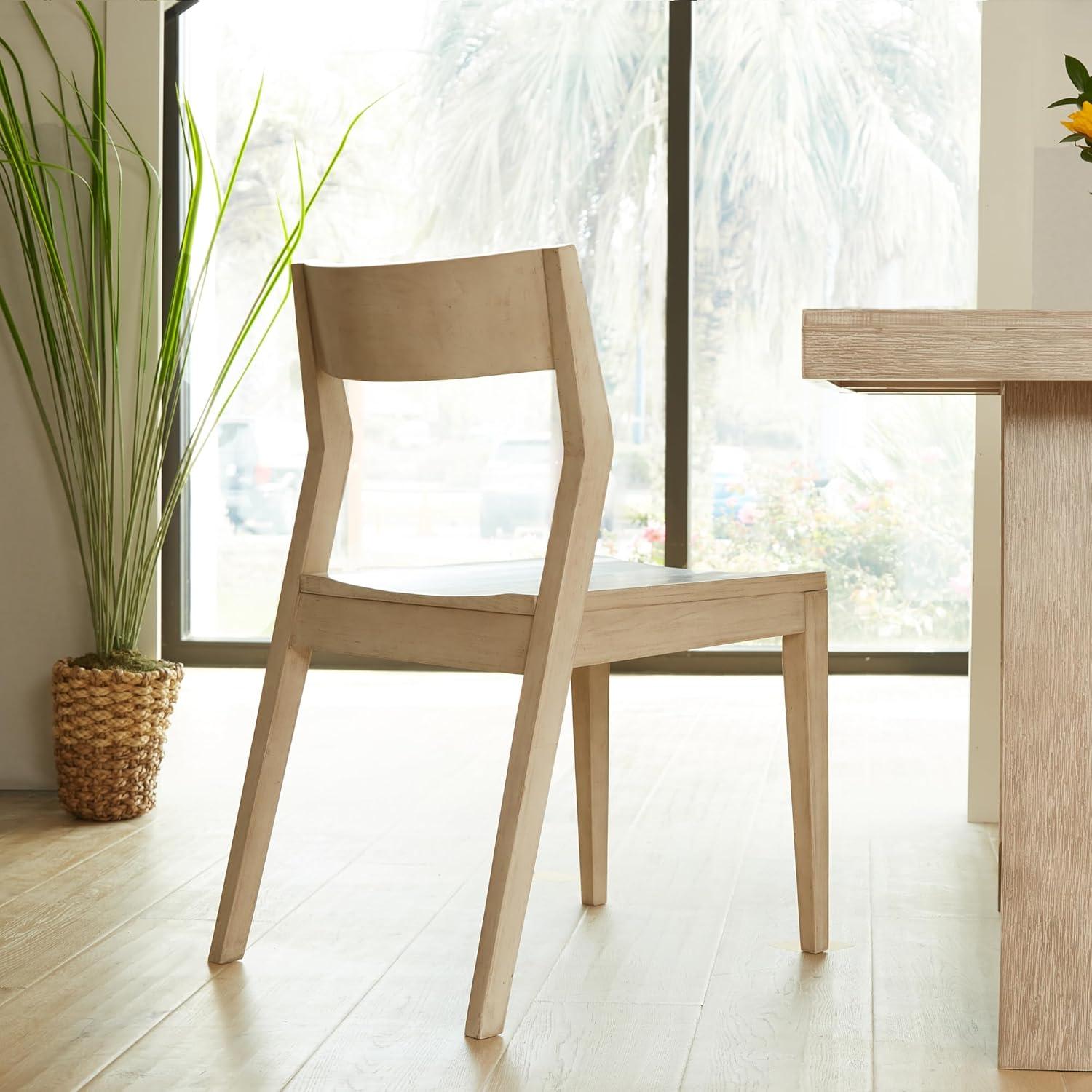 image:imagePlankBeam Modern Dining Chair Wooden Kitchen and Dining Room Chair Wood Chair for Office Living Room Blonde