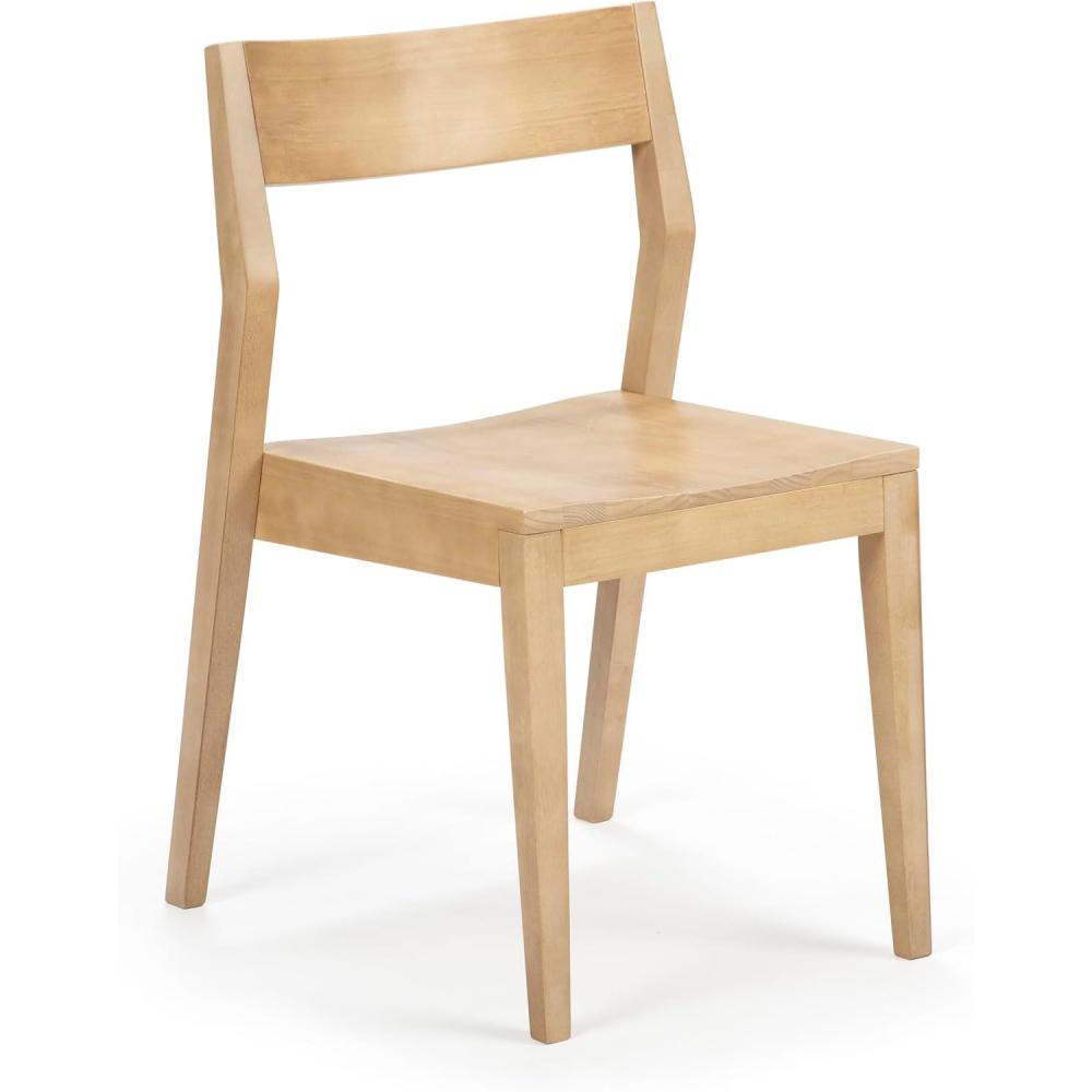 image:imagePlankBeam Modern Dining Chair Wooden Kitchen and Dining Room Chair Wood Chair for Office Living Room Blonde