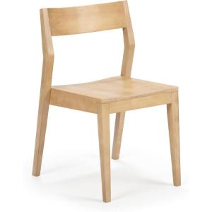 Plank+Beam Modern Dining Chair, Wooden Kitchen and Dining Room Chair, Wood Chair for Office, Living Room, Blonde