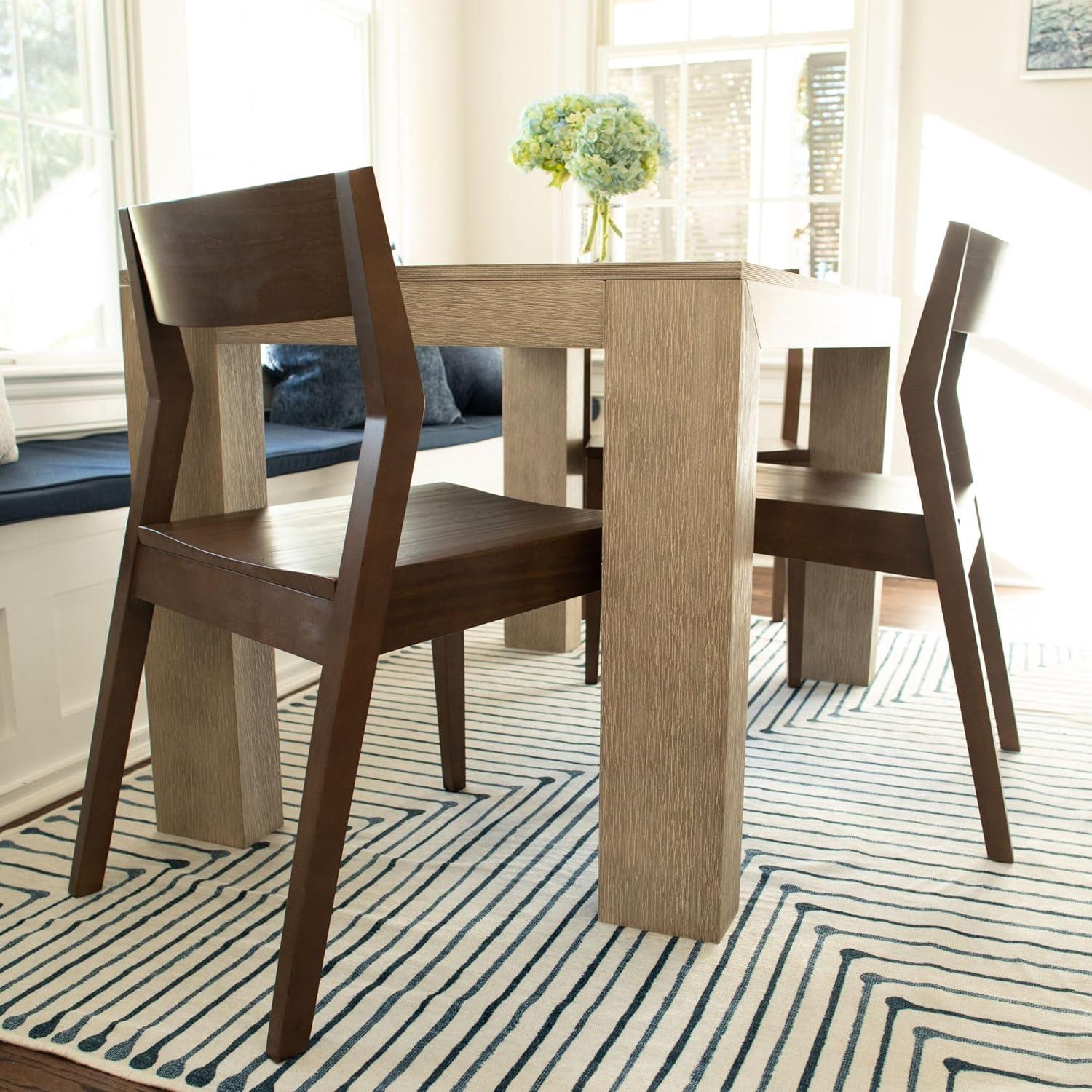 image:imagePlankBeam Modern Dining Chair Set of 2 Wooden Kitchen and Dining Room Chairs Wood Chair for Office Living Room BlackWalnut