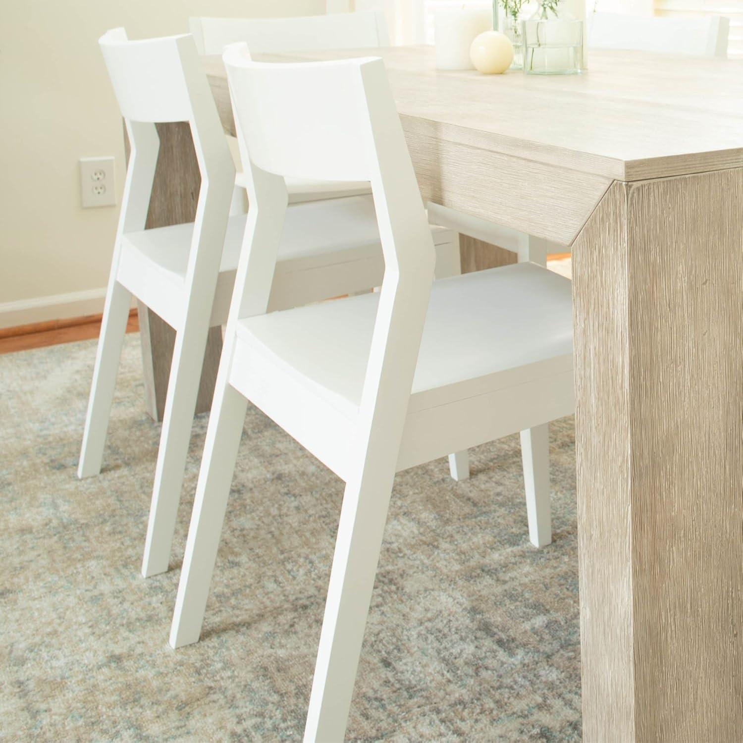image:imagePlankBeam Modern Dining Chair Set of 2 Wooden Kitchen and Dining Room Chairs Wood Chair for Office Living Room BlackWhite