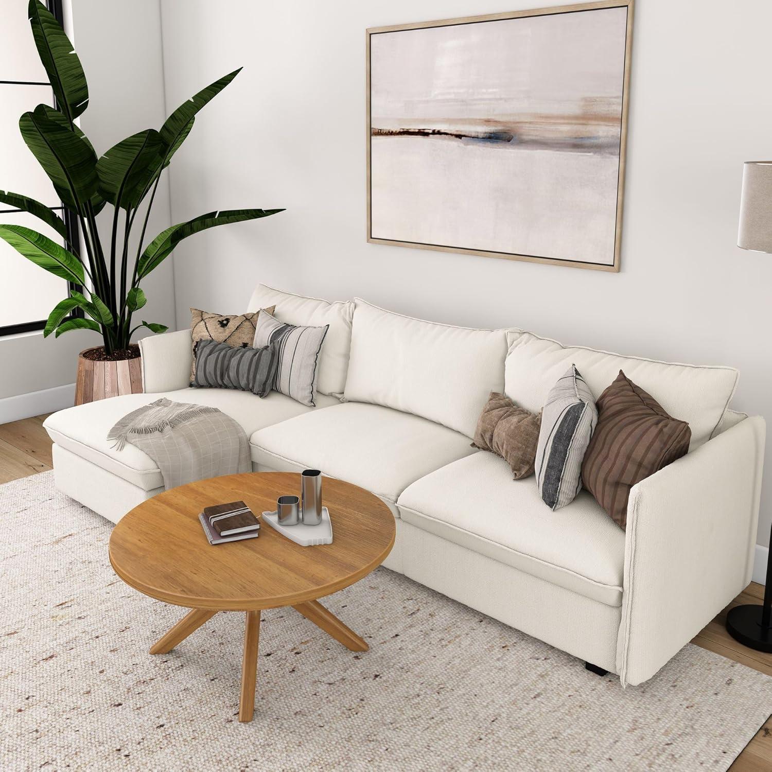 image:imagePlankBeam Verso Round Coffee Table 36 Inch Cross Leg Coffee Table Modern Mini Center Tables for Small Spaces Small Living Space Tea Table BlackPecan