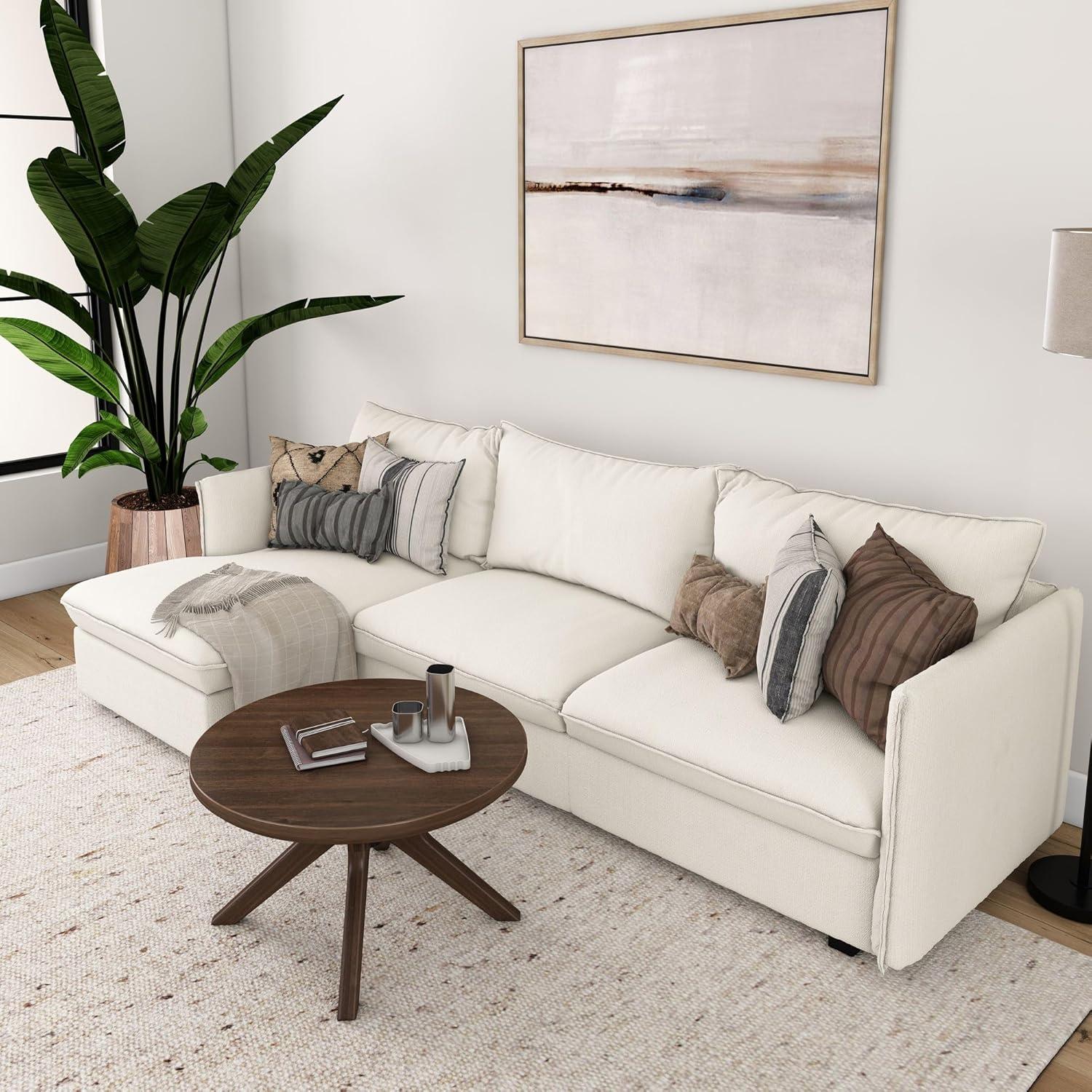 image:imagePlankBeam Verso Round Coffee Table 36 Inch Cross Leg Coffee Table Modern Mini Center Tables for Small Spaces Small Living Space Tea Table BlackWalnut