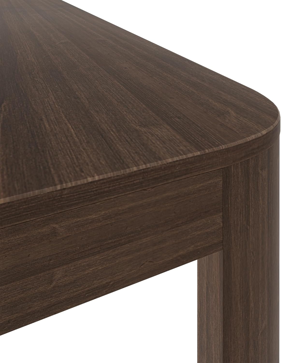 image:imagePlankBeam Contour Dining Table 60 Inch Solid Wood Kitchen Table Modern Round Table for 4 Wooden Rectangular Kitchen amp Dining Table for Home WalnutWalnut