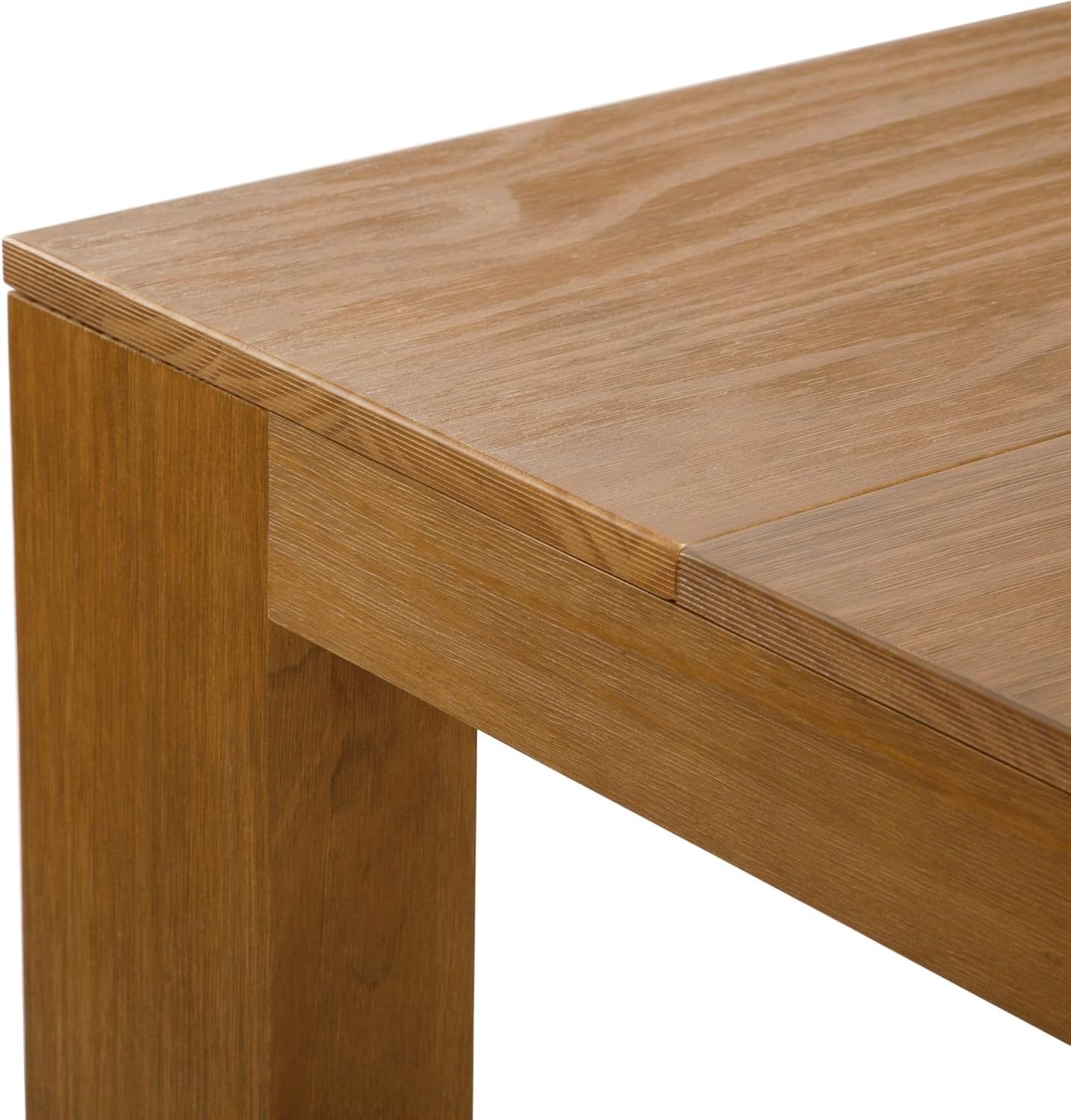 image:imagePlankBeam Counter Height Stool 38 Inch Solid Wood Dining Chair for Kitchen Island Breakfast Bar Seating Minimalist Design for Dining Room BlackPecan Wirebrush